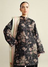 3-PC Unstitched Digital Printed Chiffon Coco By Zara Shahjahan | Daisy-8B